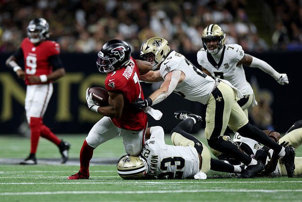 Bijan Robinson runs for 145 yards, 2 TDs; Falcons crush Saints 45-24 on 20th anniversary of Superdome’s reopening