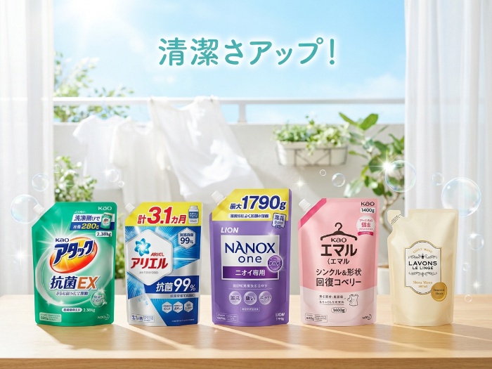 毎日の洗濯をもっと楽しく！最新洗剤レビュー