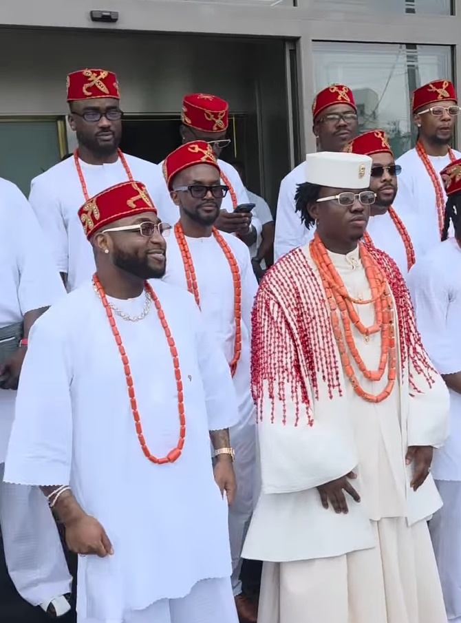 PHOTOS: Davido and Other Celebrities Step Out as Groomsmen at Singer Zlatan’s Wedding in Lagos