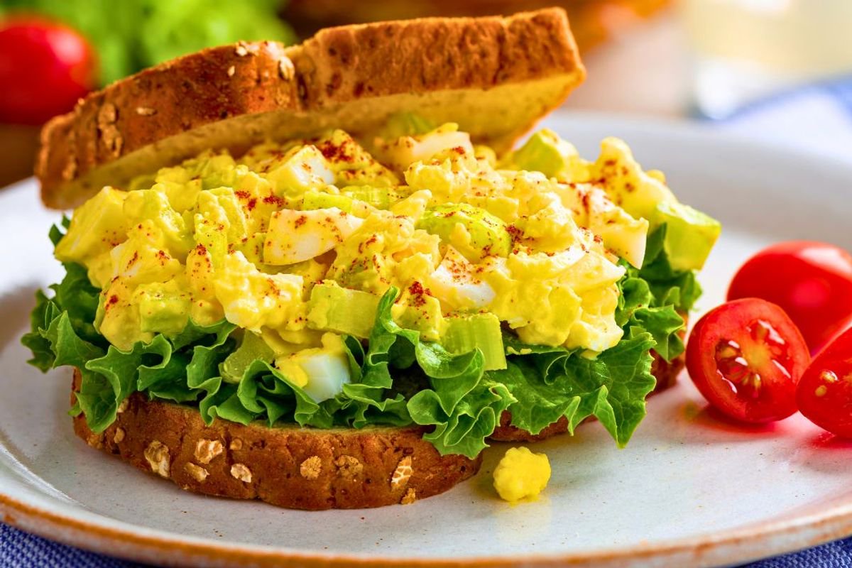 Egg sandwiches are tastier if you stop using mayonnaise and use 1 better item instead