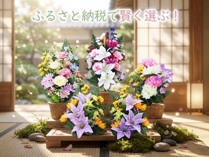 家族の心を込めたお供えのおすすめ！手間いらずのシルクフラワー