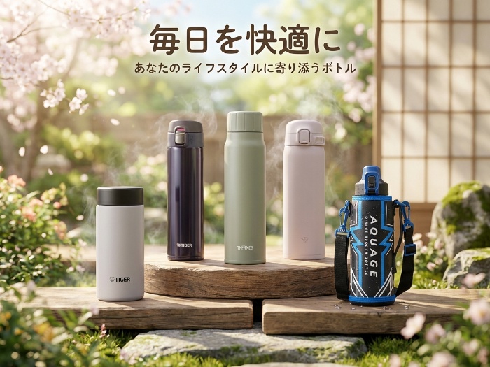 水筒は“使い心地”で選ぶ。毎日を軽やかにする5本