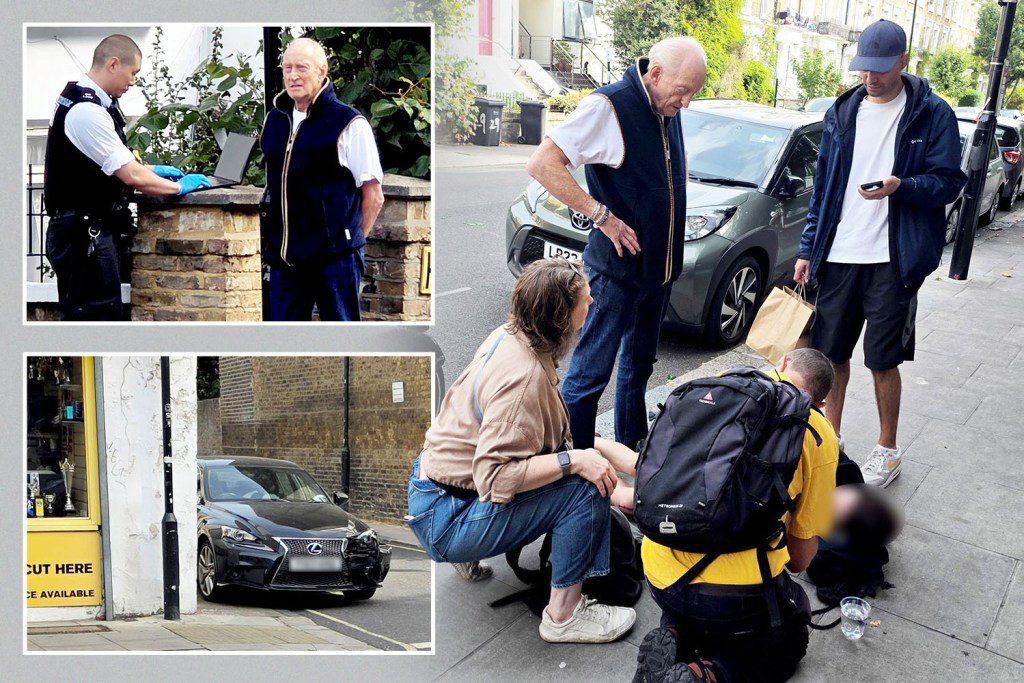 Game of Thrones star Charles Dance, 79, seen standing over woman ‘bleeding on pavement’ after Lexus crash with Lime bike