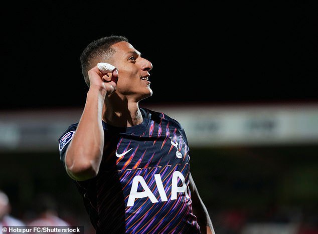 Exiled Richarlison scores for Tottenham Under-21s in EFL Trophy