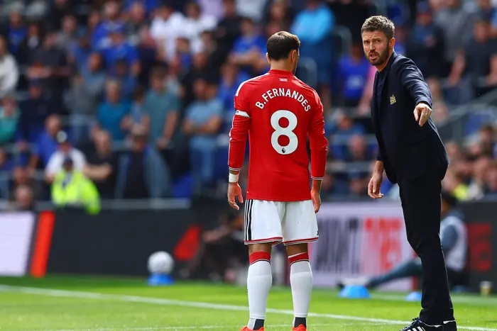 Michael Carrick fires back at Bruno Fernandes