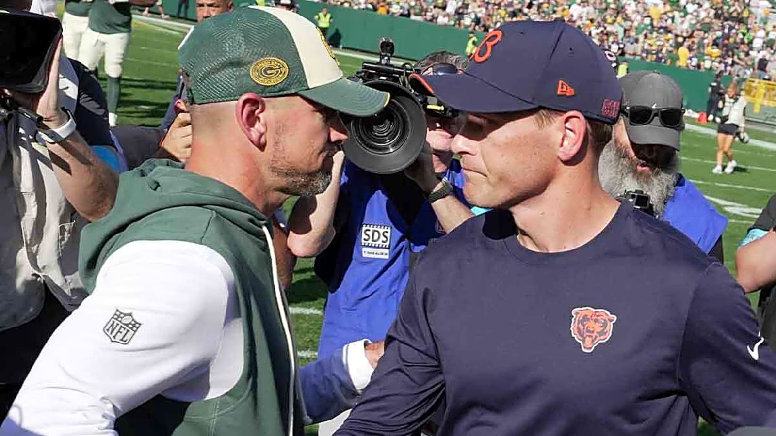Everybody knew Packers’ Matt LaFleur was trying to run it up on Ben Johnson, including Greg Olsen