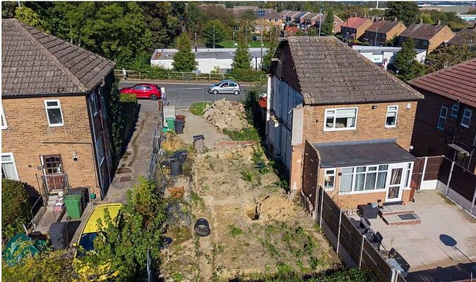 Man demolishes half a semi-detached house before moving abroad – ‘was necessary’