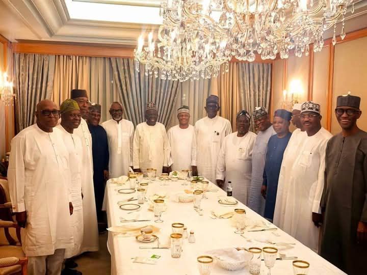 President Tinubu Meets with Members of His Delegation After Dinner in Saudi Arabia (Photos)