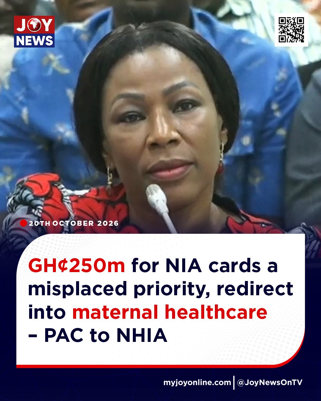 GH¢250m For NIA Card Is A Misplaced Priority: PAC Tells NHIA To Redirect Fund To Maternal Healthcare