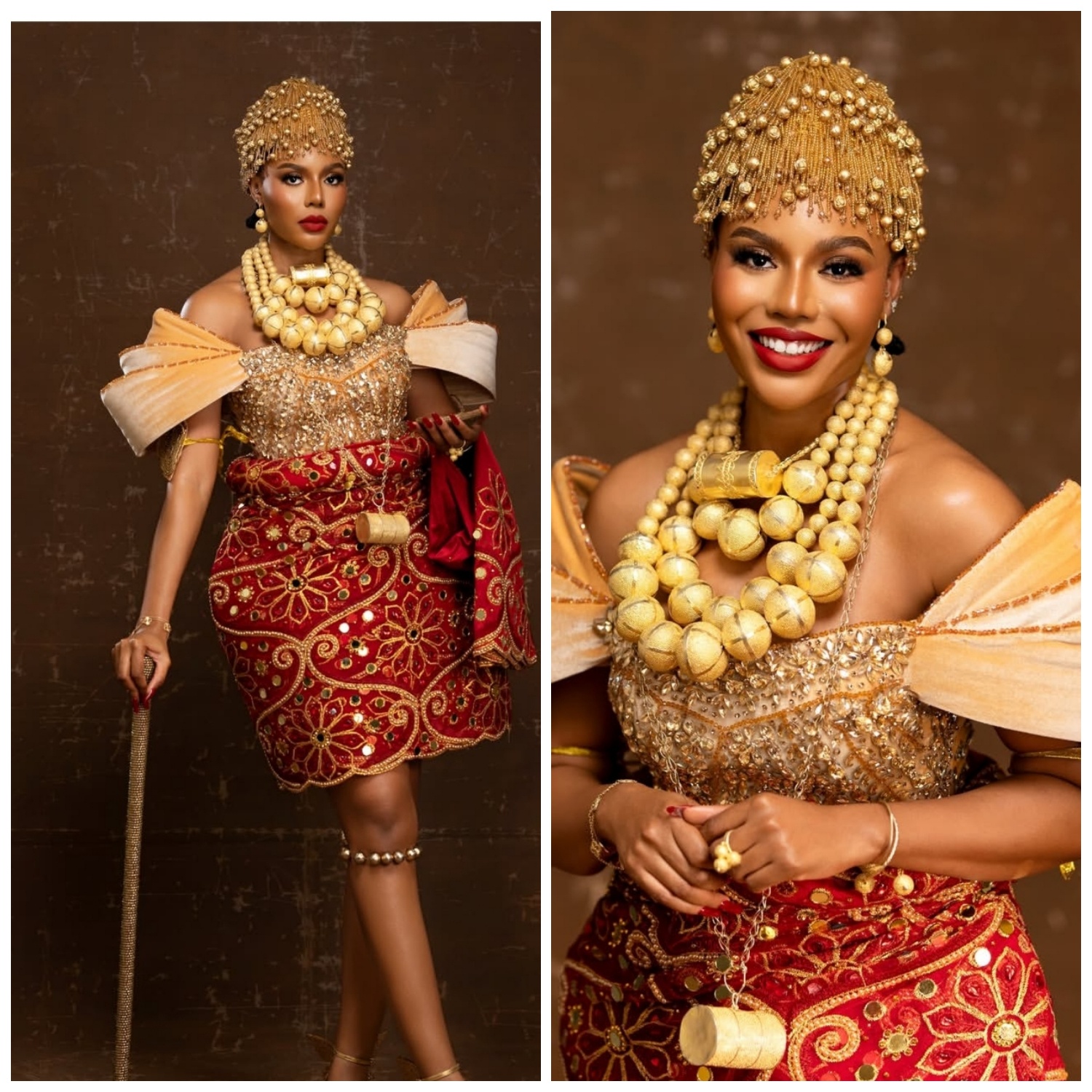 Nancy Isime Stuns In Kalabari Traditional Outfit At NLNG Grand Award Night 2026