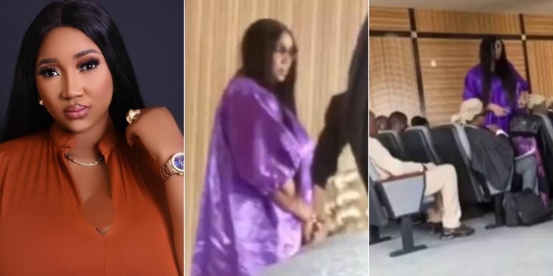 “Husband snatcher who is taking her in-law to court” – Drama as crowd berate Judy Austin for dragging Rita Edochie to court