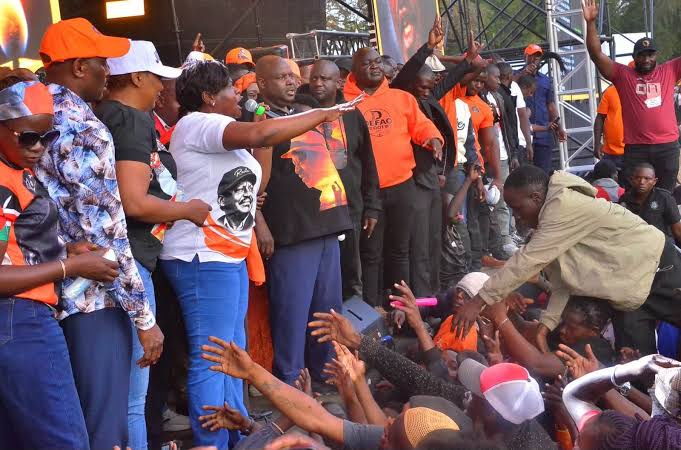 Chaos at Jacaranda: ODM Leaders Forced to Flee as Suspected Goons Storm Rally and Grab Microphone