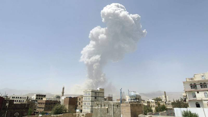 Houthi media says Saudi Arabia hit oil facility near Sanaa