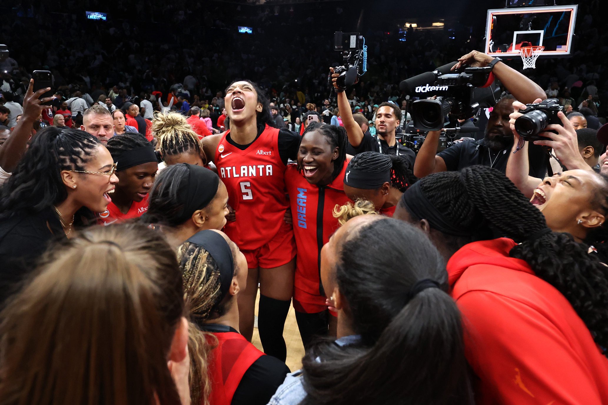 An emotional Angel Reese delivered 3 powerful words after clinching Finals spot