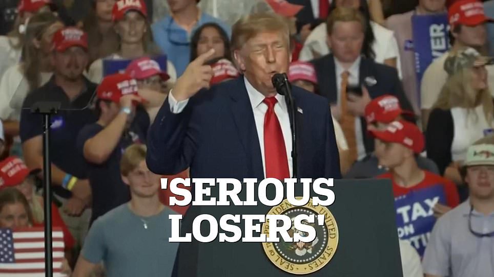 Trump rally derailed by series of protesters in opening minutes