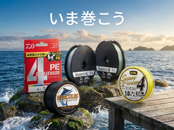巻き替えで差がつく！信頼のPEライン厳選5本