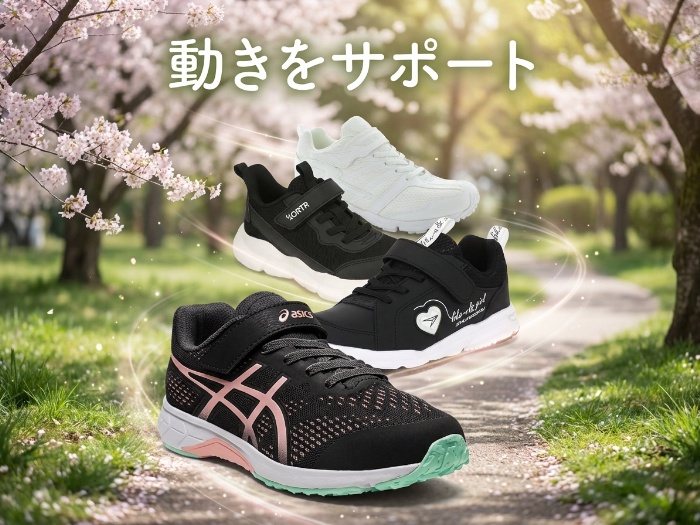 キッズシューズで毎日をもっと楽しく！