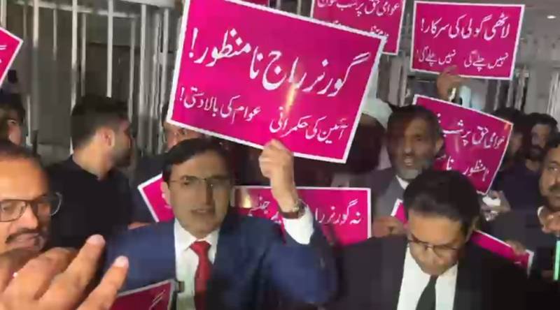PTI protests KP governor’s rule in National Assembly, Gohar announces court challenge