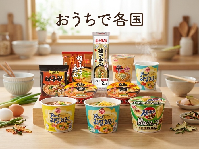 家で楽しむ本格ラーメン特集！韓国から日本まで