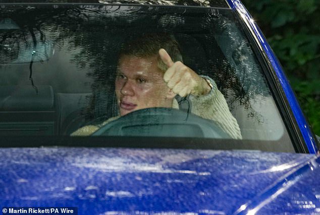 Erling Haaland leads the pack as Man City stars return to training for first time since bombshell verdict over Premier League charges