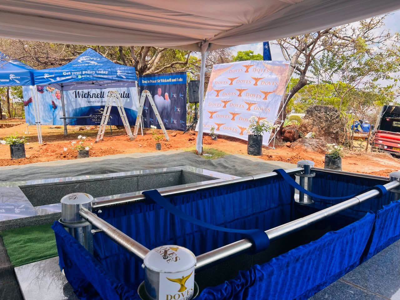 Wicknell Chivayo Burial: Final Journey Under Way as Tycoon and Wife Lucy Muteke Are Laid to Rest