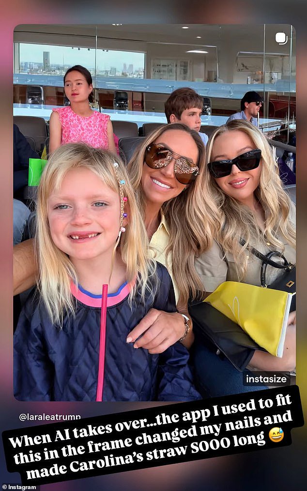 Lara Trump admits to using AI to edit photo after awkward mistake