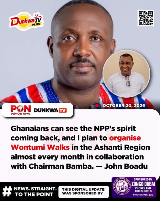 Ghanaians can see the NPP spirit coming back, and i plan to organise wontumi walks – John Boadu