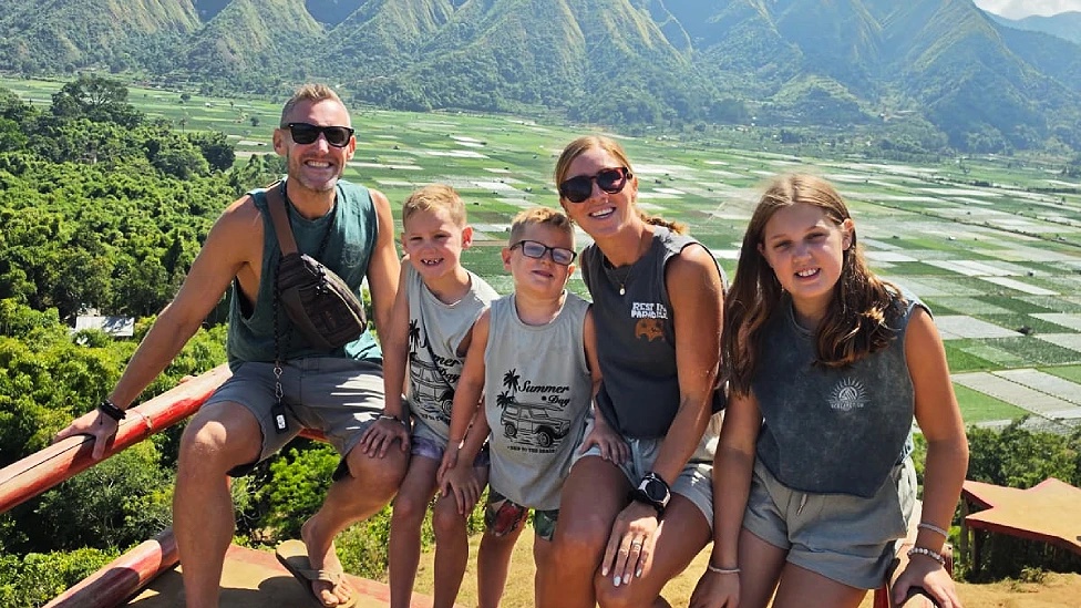 We sold everything and bought a one-way ticket to take our three children travelling