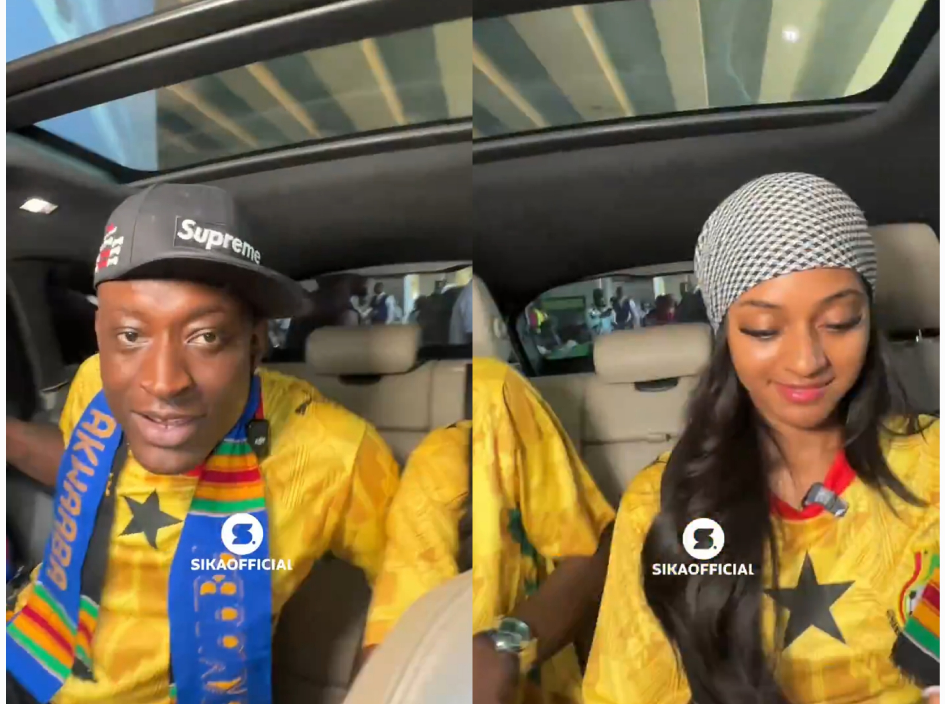 Carter Efe Arrives in Ghana With Girlfriend Taylor Jasmine Ahead of Planned Livestream