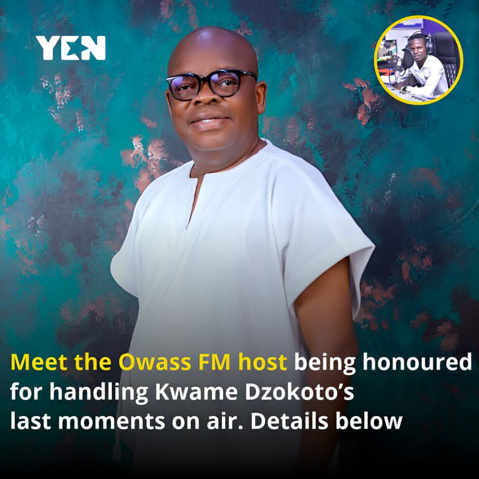 Owass FM’s Prince Kwaw Gyimah Praised for Composure During Kwame Dzokoto’s Final Broadcast