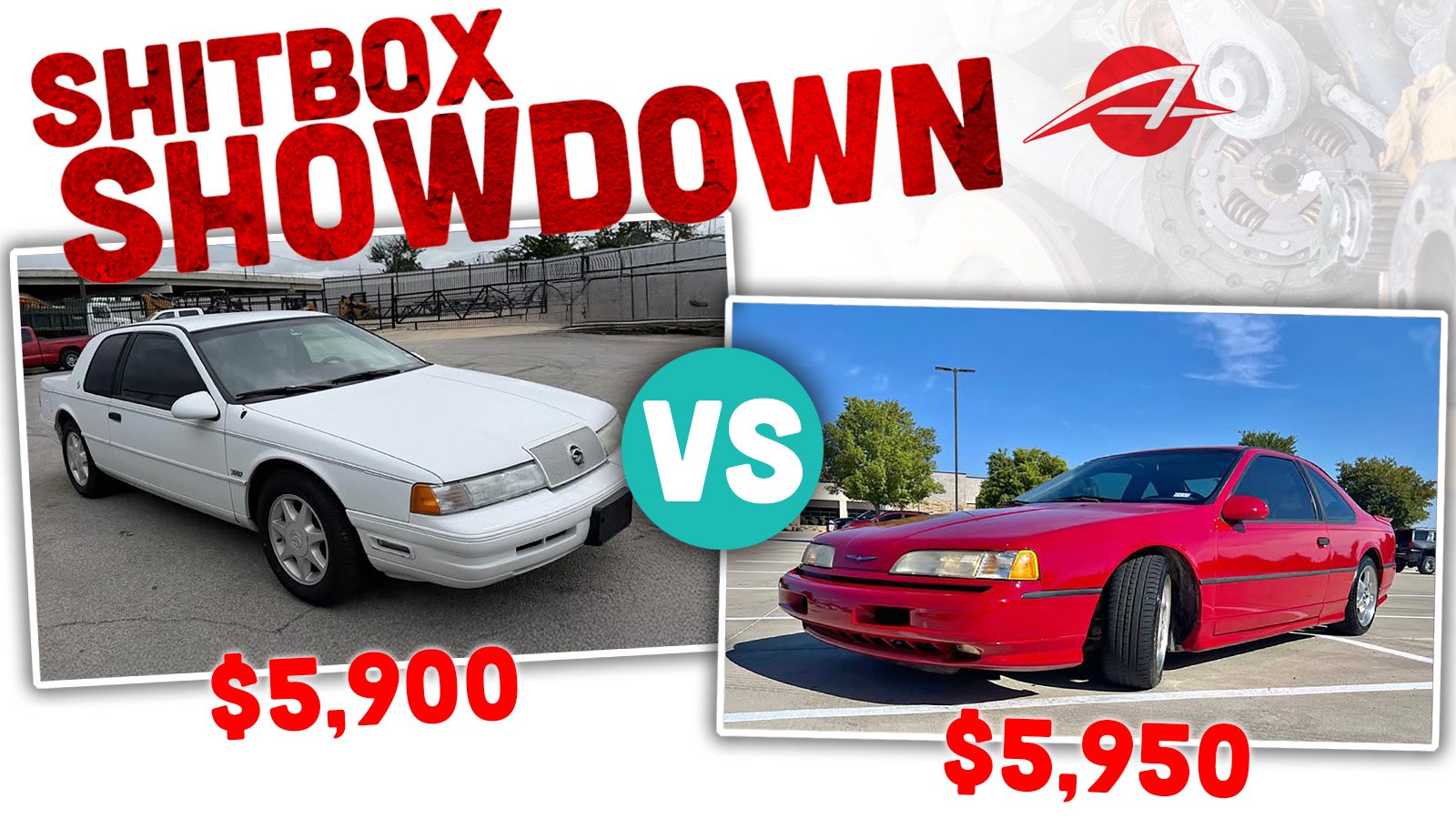 Which Coupe Is The Most Super? 1991 Ford Thundrbird Super Coupe vs 1990 Mercury Cougar XR-7
