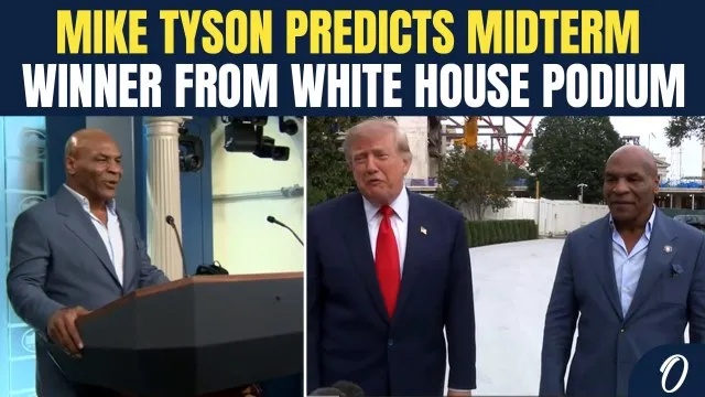 DON’T MISS! Boxing Champ Mike Tyson Predicts US Midterm Winner From White House Briefing Podium