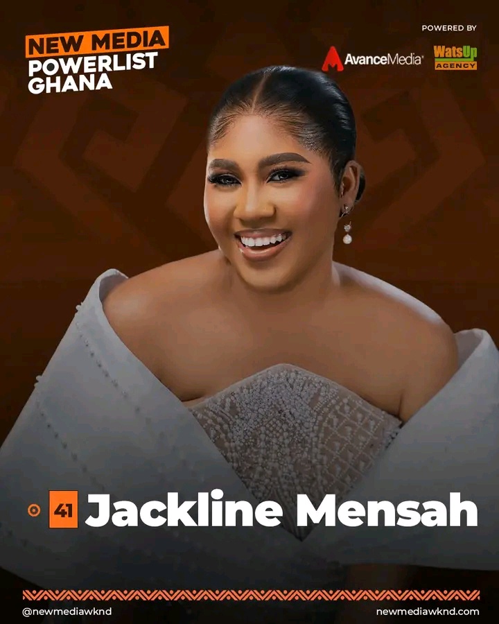 Jackline Mensah Secures No. 41 Spot on New Media Powerlist Ghana 2026