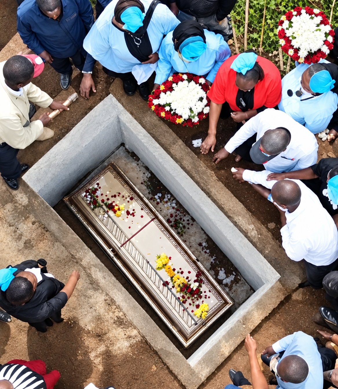 A Rare PHOTO of Patrick Mbacio When He Was Being Laid to Rest That Left Kenyans Talking
