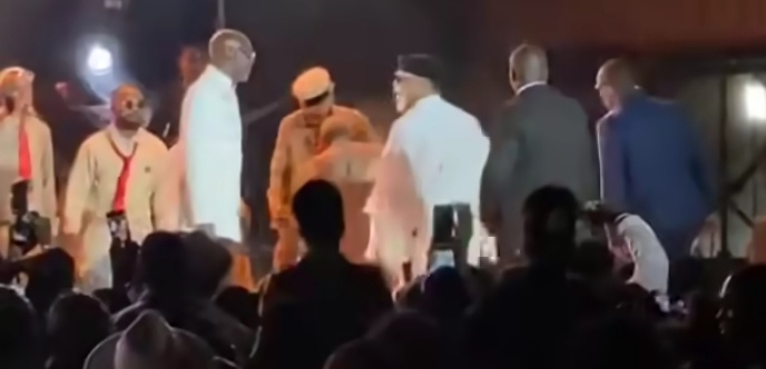 Video Captures Moment Koffi Olomide Appears to Argue With Fred Machoka After Performance