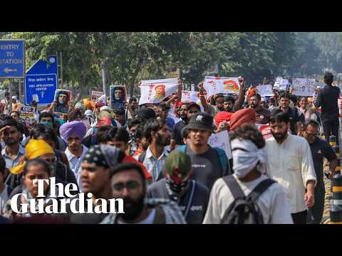 Police detain anti-government ‘Cockroach’ party leader amid Delhi protests – video