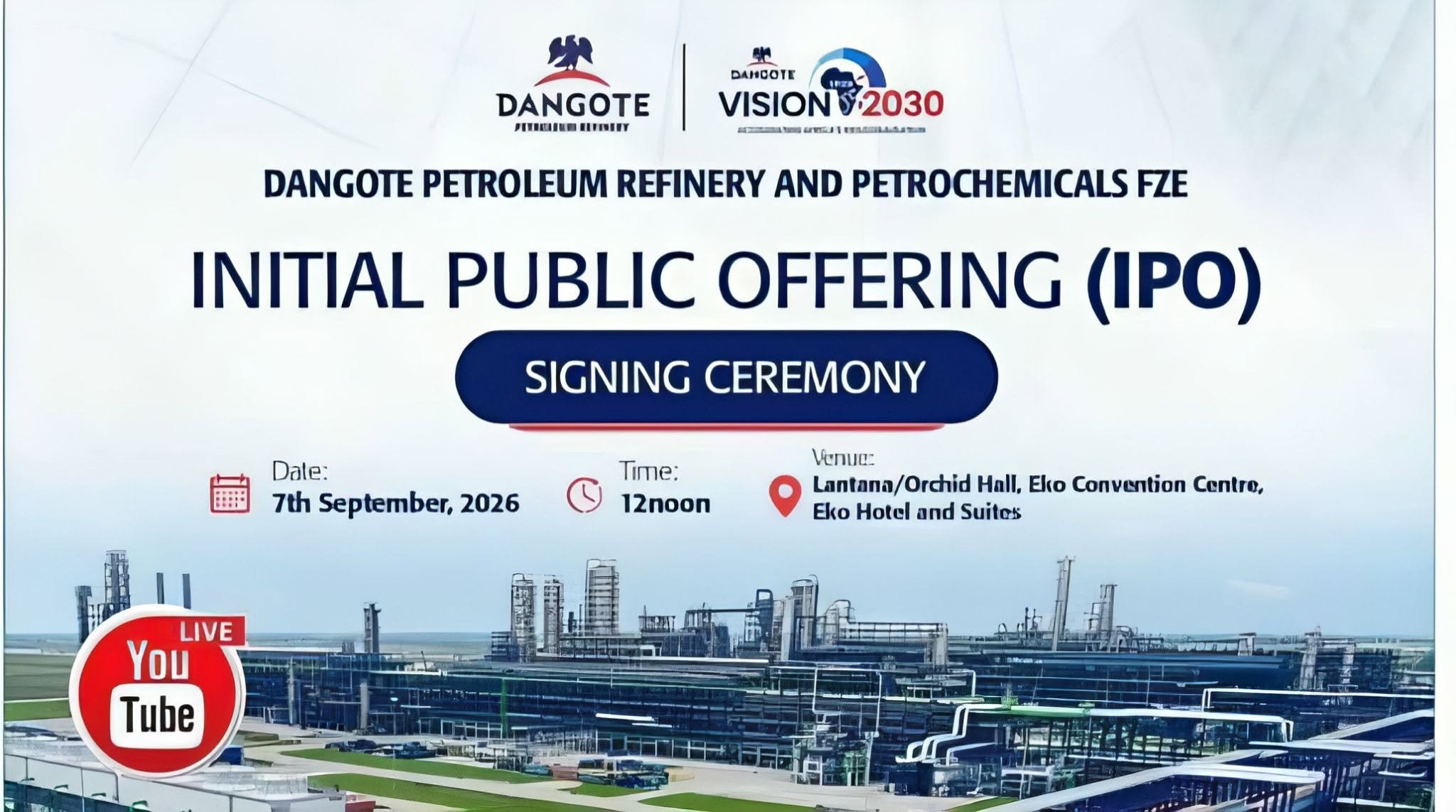 Dangote Refinery Extends IPO by Two Weeks for African Investors