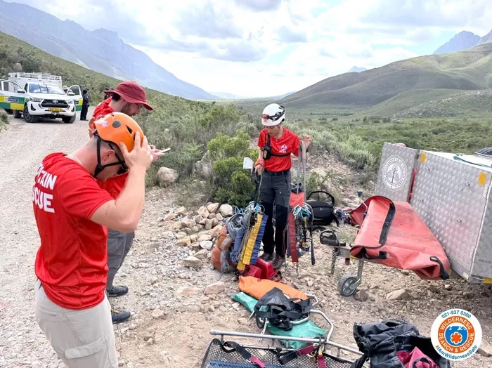 Watch: Student hoisted to safety after fall in Jonkershoek