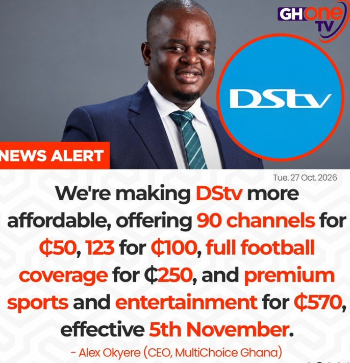 DStv Slashes Prices: 90 Channels for GH¢50 as MultiChoice Unveils New Packages