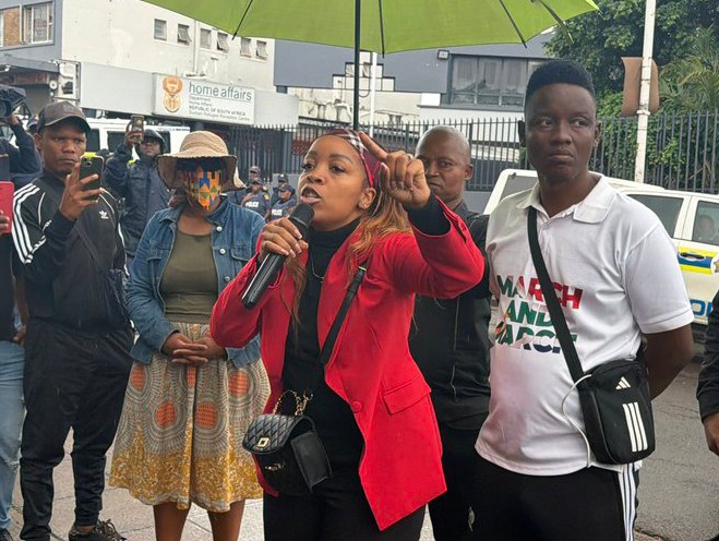 March And March Leader Jacinta Ngobese-Zuma Tells Scooter Riders: Dump The ANC On November 4