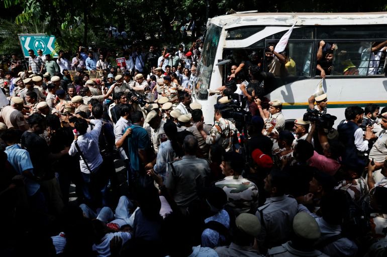 Indian authorities clamp down as ‘cockroach’ movement launches new protests