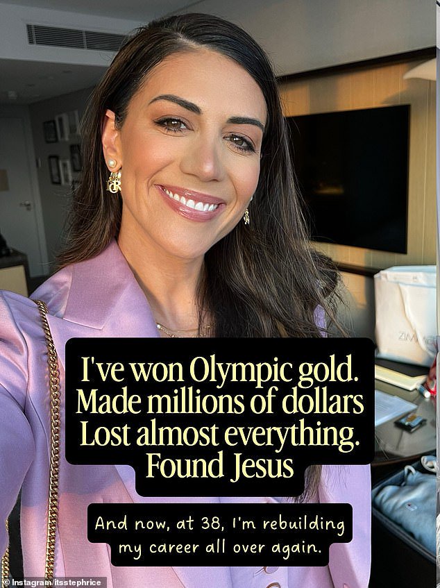 Stephanie Rice changes her name and starts a new life in Dubai as she gives up her dream of being CEO of a big company after ‘being asked by God to resign’ from her job