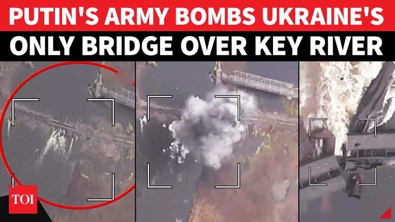 Russia Smashes Key Bridge In Ukraine; War Supplies Hit In Kharkiv | Watch