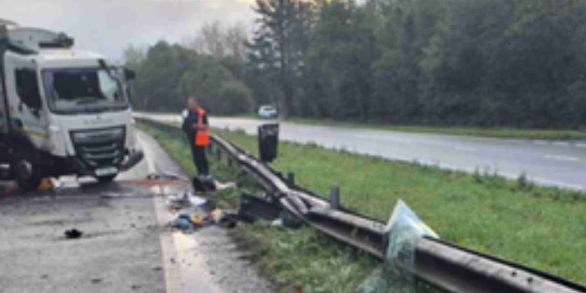 Overturned HGV prompts road closure as fire service forced to use ‘hydraulic rescue equipment’