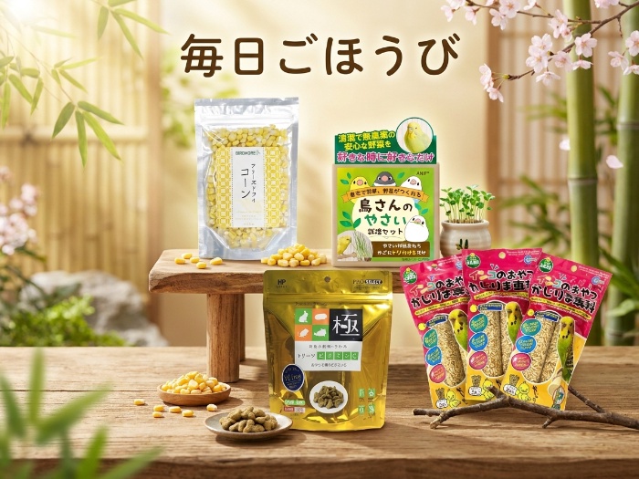 インコ＆小動物の“ごほうび時間”を格上げ！プロ厳選おやつ4選