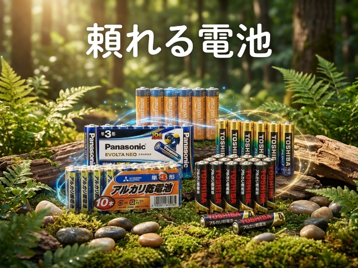 家庭で役立つ！便利な乾電池特集