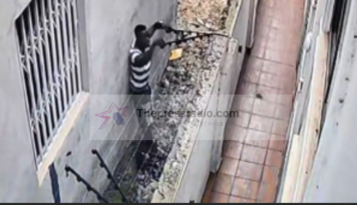WATCH: CCTV captures suspected robber disabling electric fence before break-in