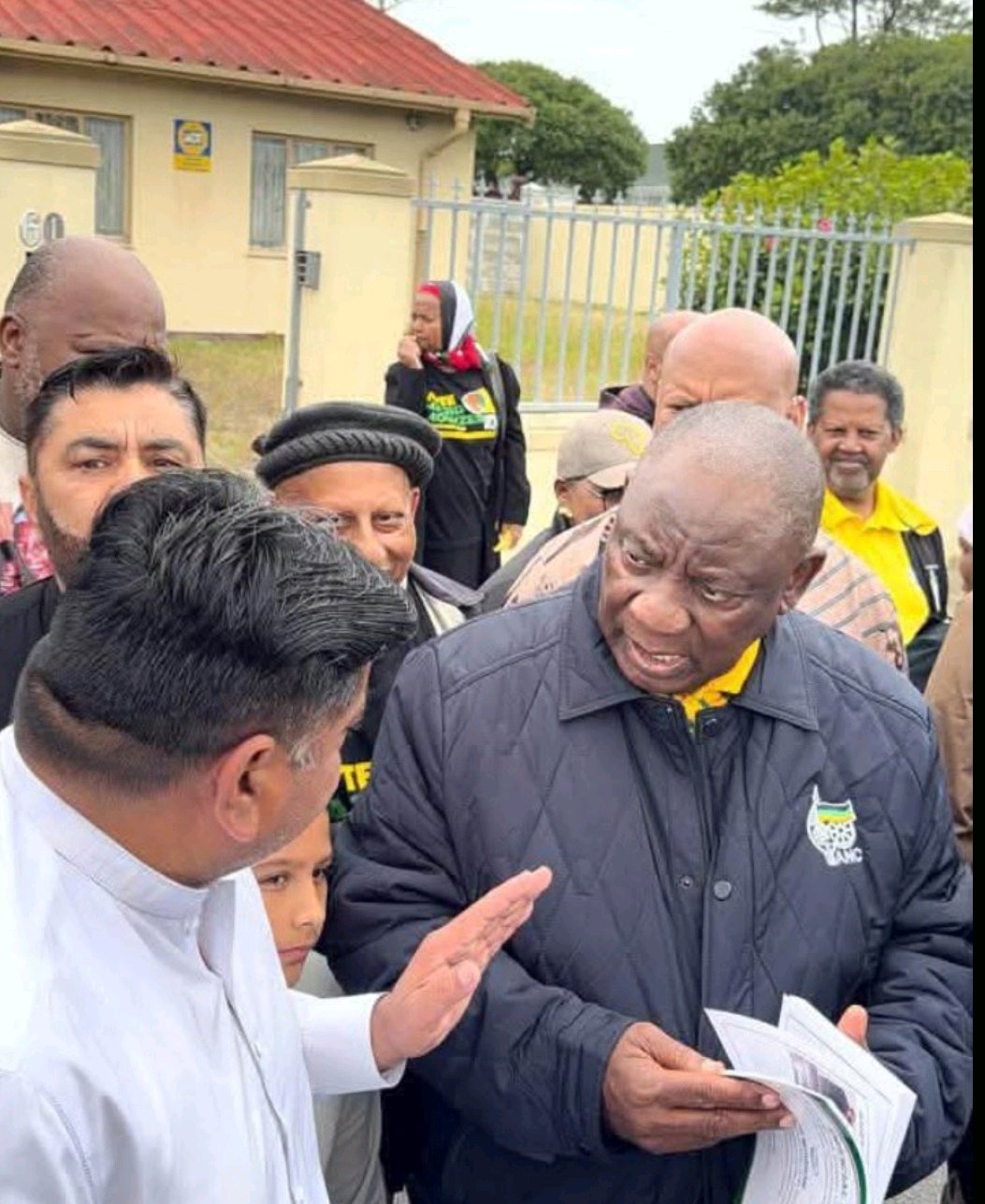 Photo shows Malik Saeed Anwar Khokhar with Cyril Ramaphosa as allegations follow