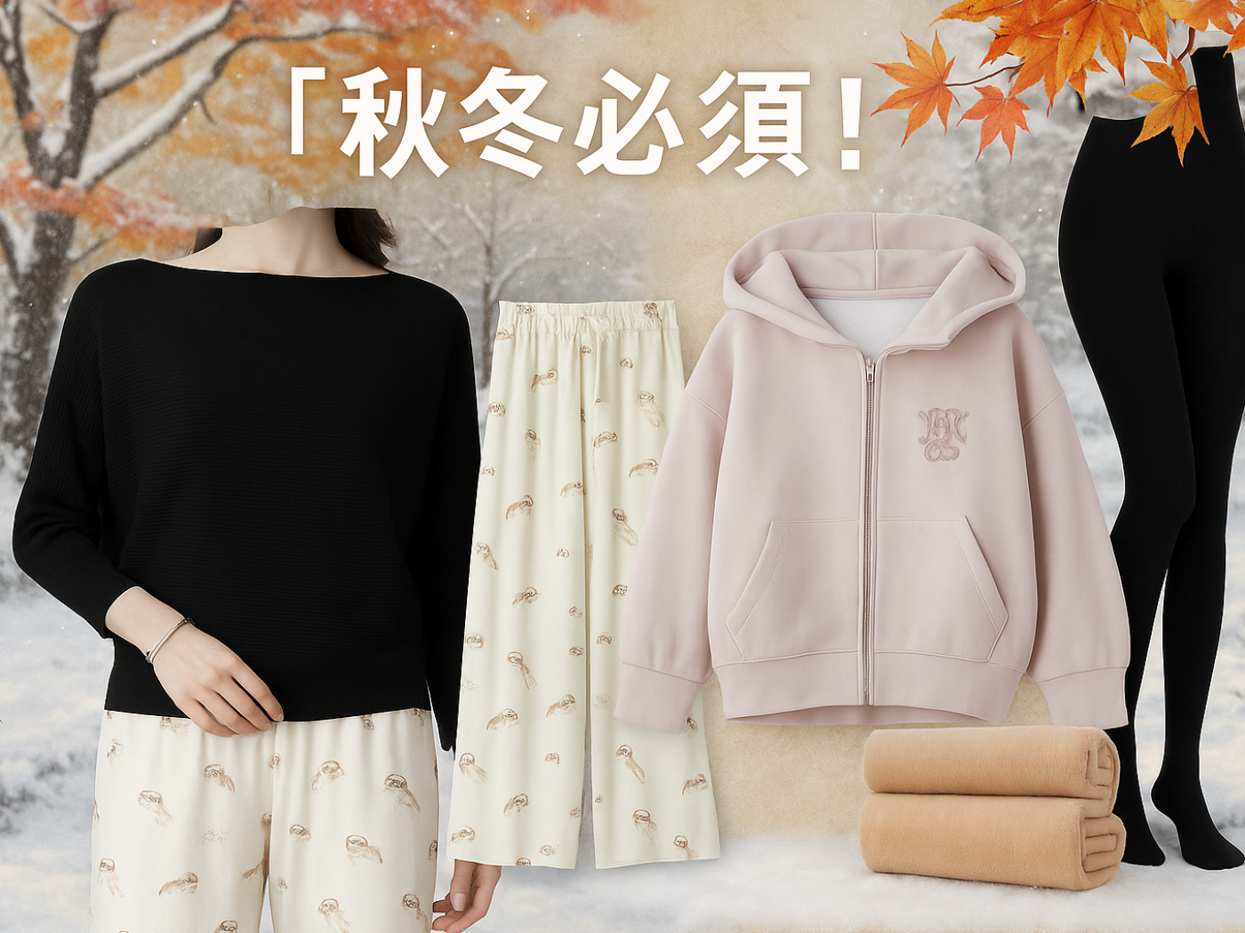 秋冬におすすめのあったかおしゃれアイテム特集