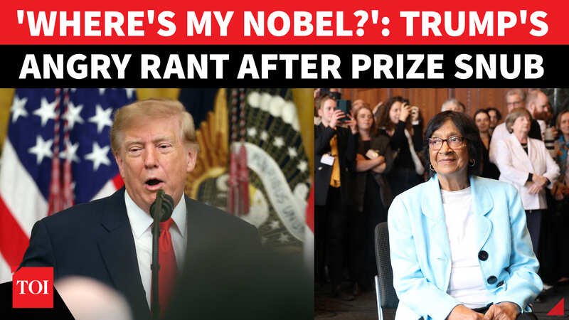 ‘NEVER HEARD OF HER!’: Trump Erupts Over Nobel Snub In Fiery Stage Rant; Drama Explodes